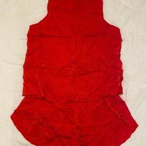 Lunya Red Women's Pajama Set